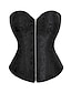 cheap Corsets-Women&#039;s Corsets Halloween Waist Trainer Body Shaper Flower Fashion Retro Hot Carnival Masquerade Wedding Party Polyester Breathable Bandeau Sleeveless Adjustable Summer Spring Black White