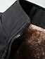 voordelige Herenjacks &amp; jassen-Voor heren Winterjack Fleecejack Buiten Alledaagse kleding Warm Vetoketju Zak Herfst Winter Effen Modieus Streetwear Opstaand Normaal Zwart Donker Marine Blauw Donkergrijs Jacks