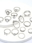 preiswerte Ringe-15 Stück pro Set, Knöchel-Stapelringe-Set für Damen, Kristall-Strass-Finger-Statement-Ring-Sets, Vintage-Verbindungsknoten-Mittelringe für Teenager-Mädchen, stapelbare Ringe