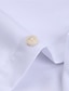preiswerte Button-Down-Hemden für Herren-Herren Oberhemd Hemd Kragenhemd Hellrosa Weiß Königsblau Langarm Glatt Frühling &amp; Herbst Hochzeit Arbeit Bekleidung