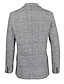 Недорогие Блейзер и куртка-Мужской пиджак в ломаную клетку, повседневный ретро-пиджак, классический крой, клетчатый однобортный, с двумя пуговицами, черный, 2024
