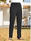 זול מכנסי שמלה לנשים-מכנסי צ&#039;ינו לנשים מכנסיים קורדרוי ישר כיס באורך מלא גזרה גבוהה גמישות גבוהה מותניים אופנה בגדי רחוב סיבתי שחור לבן סתיו&amp;amp; חוֹרֶף