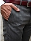 זול צ&#039;ינו-בגדי ריקוד גברים מכנסיים צ&#039;ינו מכנסיים רגילים כיס משובץ פס קומפורט עֵסֶק יומי לבוש רחוב אופנתי בסיסי אפור בהיר אפור כהה