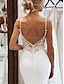 cheap Wedding Dresses-Reception Formal Wedding Dresses Mermaid / Trumpet Camisole Sleeveless Court Train Tulle Bridal Suits Bridal Gowns With Appliques 2024