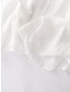 tanie zaprojektuj bawełniane i lniane sukienki-Damskie Codzienne sukienki Letnia sukienka bawełniana Sukienka midi Len Kieszeń Podstawowy Klasyczny Codzienny Urlop W serek Rękaw 1/2 Jesień Biały Granatowy Równina