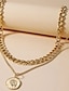 abordables Collares y colgantes-1 PC Collares con colgantes Collares en capas For Mujer Legierung Clásico Precioso