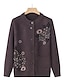 cheap Cardigans-Women&#039;s Cardigan Sweater Crew Neck Ribbed Knit Polyester Button Pocket Fall Winter Outdoor Holiday Going out Stylish Casual Soft Long Sleeve Floral claret Grass Green Leather Pink XL 2XL 3XL