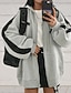 cheap Hoodie Jacket-Women&#039;s Hoodied Jacket Fall Fleece Lined Sport Hoodie Drawstring Zipper Sweatshirt Warm Windproof Winter Coat Streetwear Outerwear Long Sleeve Grey S