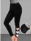 abordables Leggings-Femme Collants Legging Imprimer Design Taille Haute Cheville Noir marron Printemps, Août, Hiver, Eté