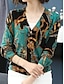 ieftine Cardigane-Pentru femei Pulover Cardigan În V Striat Tricotat Polyester Buton Imprimeu Toamnă Iarnă În aer liber Zilnic Concediu Stilat Casual Moale Manșon Lung Animal Floral Trandafir negru Lanț negru Albastru