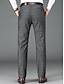 cheap Dress Pants-Men&#039;s Dress Pants Trousers Suit Pants Pocket Plain Comfort Breathable Outdoor Daily Going out Fashion Casual Black Gray