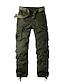 tanie Bojówki-Męskie Spodnie cargo Spodnie robocze Spodnie spadochronowe Kieszeń Multi Pocket Wysoki wzrost Solidne kolory Zdatny do noszenia Na zewnątrz Pełna długość Na zewnątrz Codzienny Moda miejska Klasyczny