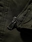 voordelige Cargo Jassen-Voor heren Outdoor jas Tactische jas Buiten Alledaagse kleding Warm Vetoketju Zak Herfst Winter Effen Modieus Streetwear Revers Normaal Zwart Khaki Leger Groen Jacks