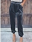 Недорогие вечерние женские брюки-женские спортивные штаны для бега, бархатные брюки, брюки в полный рост с карманами и микроэластичной резинкой с высокой талией, модная уличная одежда для вечеринок, темно-коричневые, черные, s m,