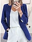 cheap Women&#039;s Blazer&amp;Suits-Women&#039;s Corduroy Jacket Blazer Formal Button Solid Color Windproof Fashion Regular Fit Outerwear Long Sleeve Fall claret S