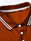 preiswerte klassisches Polo-Herren Poloshirt Golfhemd Casual Festtage Kargen Klassisch Kurzarm Modisch Basic Glatt Taste Sommer Regular Fit Schwarz Weiß Gelb Orange Grau Poloshirt