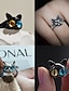 זול צמידים-1 pc טבעת מתכווננת For בגדי ריקוד נשים מתנה יומי פגישה (דייט) סגסוגת רטרו חתול