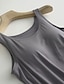 ieftine Bluze &amp; Camisole Damă-Pentru femei Bluză Simplu Casual Negru Fără manșon De Bază Rotund