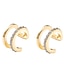זול עגילים-זוג 1 חפתים אוזן For בגדי ריקוד נשים מסיבה / ערב מתנה ארוסים אבן נוצצת סגסוגת סגנון וינטג&#039;