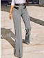 economico pantaloni eleganti da donna-Per donna pantaloni della tuta Pantaloni Stampa Taglio alto Vita alta Lunghezza intera Nero Estate