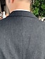 abordables Trajes-Trajes de boda para hombre negro/marfil/gris oscuro, trajes formales de negocios Grooman, muesca de 3 piezas, color sólido, corte a medida, botonadura única, un botón 2024