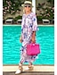 voordelige Jurken met print-Dames Paisley Kwastje Afdrukken V-hals Maxi-jurk Hawaii Dagelijks Vakantie Lange mouw Zomer Lente