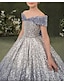cheap Flower Girl Dresses-Ball Gown Sweep / Brush Train Flower Girl Dress Pageant &amp; Performance Frozen Elsa Juniors Cute Prom Dress Sequined with Bow(s) Sparkle &amp; Shine Ombre Fit 3-16 Years