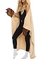 cheap Women&#039;s Robes-Women&#039;s Wearable Blanket Hoodie Blanket Sloth Pajama Loungewear Animal Warm Casual Comfort Home Daily Bed Flannel Warm Breathable Hoodie Pocket Fall Winter Light Brown Brown