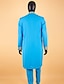 olcso Öltönyök-fekete bordó férfi afrikai öltönyök 2 darab plusz méretű dashiki öltöny egyszínű normál szabású egymellű egygombos 2024