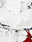 billige Kjoler med tryk-kvinders swingkjole maxi lang kjole beige kortærmet blomsterprint med kold skulder efterår sommer v-hals stilfuld afslappet moderne 2022 3xl