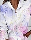cheap Women&#039;s Hoodies &amp; Sweatshirts-Women&#039;s Hoodie Sweatshirt Pullover Floral Street Casual Drawstring Front Pocket White Pink Red Vintage Basic Hoodie Long Sleeve Top Micro-elastic Fall &amp; Winter
