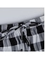 abordables Hauts et bas de nuit pour femmes-Pantalon de pyjama Intérieur du quotidien Femme Flanelle Confort Pantalon Mode simple Confort Ajustable Automne Hiver Grille / Carreaux