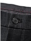 رخيصةأون سروال اللباس-رجالي بدلة بنطلونات سروال البدلة جيب سهل راحة متنفس الأماكن المفتوحة مناسب للبس اليومي مناسب للخارج موضة كاجوال أسود رمادي