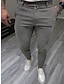 billige Chinos-Herre Bukser kinesisk Chino bukser Lomme Vanlig Komfort Åndbart udendørs Daglig I-byen-tøj Mode Afslappet Hvid Marineblå