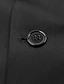 abordables Trajes-Trajes de boda para hombre gris oscuro de 3 piezas de talla grande, color liso, corte a medida, botonadura simple, dos botones, boda de otoño 2024