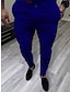 billige Chinos-Herre Bukser kinesisk Chino bukser Lomme عادي Komfort Pustende utendørs Daglig Ut på byen Mote Fritid Hvit Marineblå