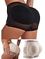 billige Shorts til kvinner-Dame Scrunch Butt Shorts Formet Bekledning Spandex Netting Kort Svart