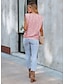 ieftine Bluze &amp; Camisole Damă-Pentru femei Bluză Simplu Stralucitor Paiete Casual Modă Fără manșon Rotund Argintiu Vară