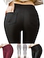 abordables Leggings-Mujer Ajustado pantalones Alta cintura Longitud total Negro Primavera, Otoño, Invierno, Verano