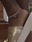 economico Cavigliere-braccialetto alla caviglia Vintage Personalizzato Moda Per donna Gioielli per corpo Per Matrimonio Da sera Retrò Lega Cuori Argento 1 PC