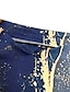 abordables Vestidos estampados-Mujer Algodón Tribal Impresión de mármol Estampado Escote en Pico Mini vestido Elegante Cita Vacaciones Manga Corta Verano Primavera