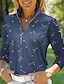 cheap Designer Collection-Women&#039;s Golf Polo Shirt Blue Green Long Sleeve Sun Protection Top Fall Winter Ladies Golf Attire Clothes Outfits Wear Apparel