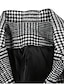 Недорогие Блейзер и куртка-Мужской пиджак в ломаную клетку, повседневный ретро-пиджак, классический крой, клетчатый однобортный, с двумя пуговицами, черный, 2024