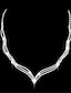 cheap Jewelry Sets-Women&#039;s necklace Elegant Wedding Geometry Jewelry Sets