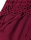 cheap Plain Dresses-Women‘s Plus Size Curve Strap Casual Dress Solid Color V Neck Lace Sleeveless Spring Summer Dress Mini Dress Daily Fashion Loose Fit