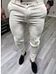 billige Chinos-Herre Bukser kinesisk Chino bukser Lomme Vanlig Komfort Åndbart udendørs Daglig I-byen-tøj Mode Afslappet Hvid Marineblå