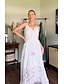 Χαμηλού Κόστους Ρομαντικά Δαντελένια Φορέματα-γυναικείο φόρεμα πάρτι δαντέλα φόρεμα casual φόρεμα γιορτινό φόρεμα μακρύ φόρεμα μάξι φόρεμα λευκό μπεζ αμάνικο στάμπα δαντέλα καλοκαίρι άνοιξη v λαιμόκοψη βασική