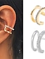 abordables Boucles d&#039;oreilles-1 paire Manchette oreille For Femme Soirée Cadeau Fiançailles Strass Alliage Le style rétro