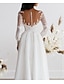 cheap Wedding Dresses-Reception Simple Wedding Dresses Wedding Dresses A-Line Sweetheart Camisole Spaghetti Strap Tea Length Satin Bridal Gowns With Solid Color 2024