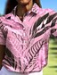 cheap Designer Collection-Women&#039;s Golf Polo Shirt Yellow Pink Blue Short Sleeve Sun Protection Top Leaf Ladies Golf Attire Clothes Outfits Wear Apparel